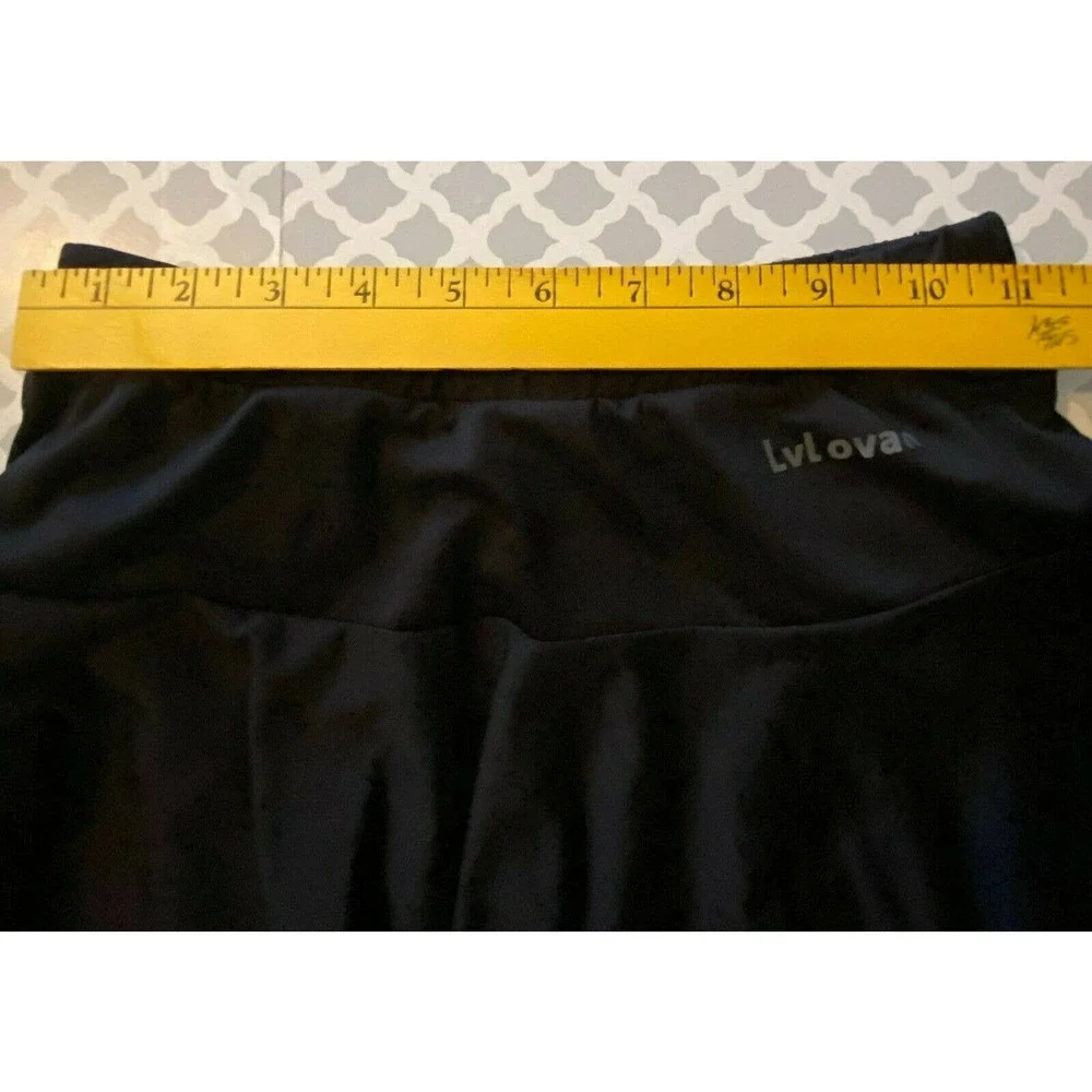 Lvlovanl Women's Black Leggings Skirted Activewear M‎ Modesty